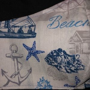 Nautical Beach Ocean Sail Boat Face Mask